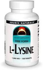 SOURCE NATURALS L-lüsiin - L-lüsiin 1000 mg 100 tabletti