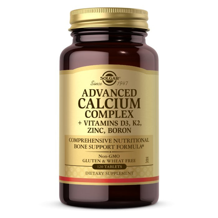 Solgar Advanced Calcium Complex – D3 + K2 + tsink + boor 120 tabletti