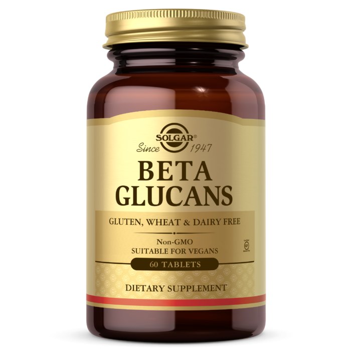 Solgar Beta glükaanid - Beta-1,3-D-glükaan 60 tabletti