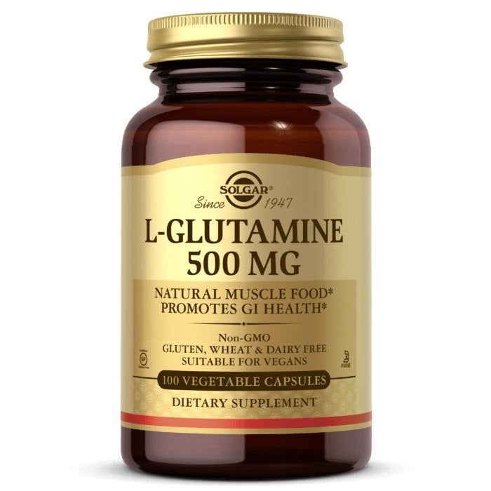 Solgar L-glutamiin - L-glutamiin 500 mg 100 kapslit