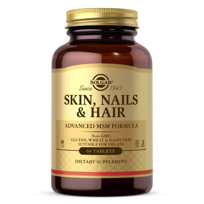 Solgar Skin, Hair, Nails Formula – juuksed, nahk, küüned 60 tabletti