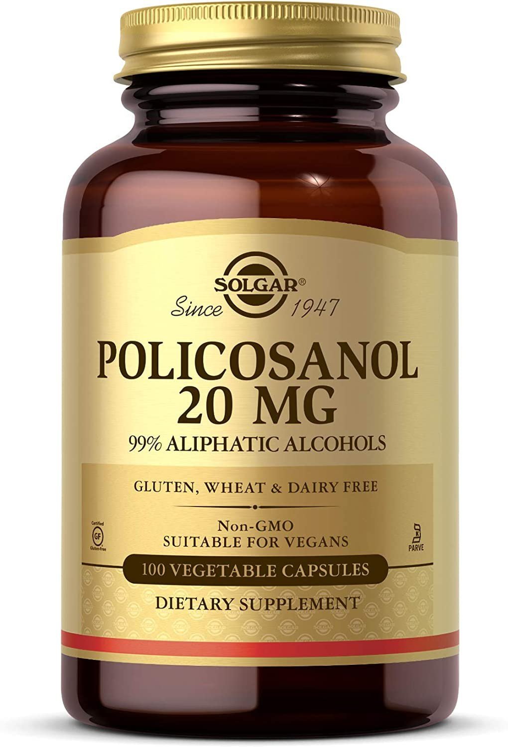 Solgar Policosanol - polikosanool 20 mg 100 kapslit