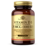 Solgar Vitamiin D3 1000 RÜ 25 mcg 100 kapslit