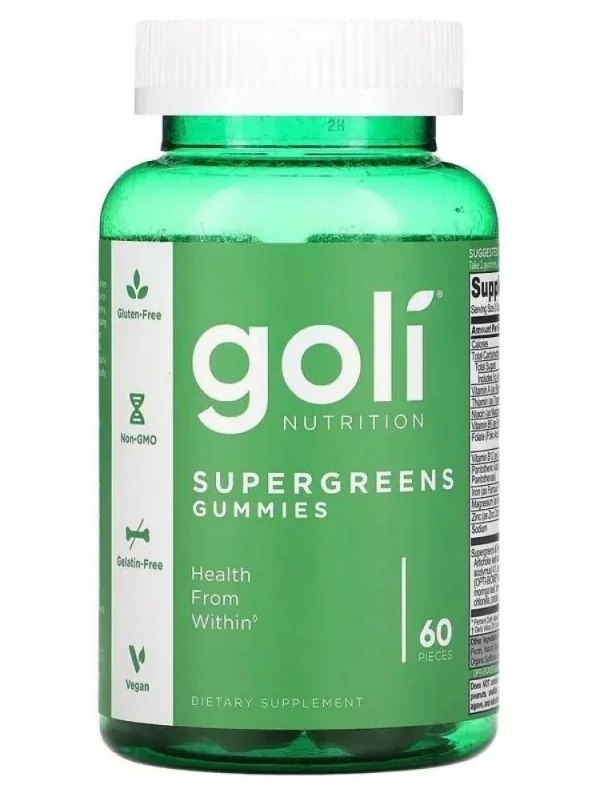 GOLI NUTRITION SuperGreens 60 kummikommi