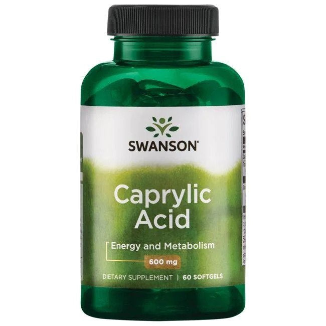 Swanson kaprüülhape 600 mg 60 kapslit