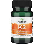 Swansoni K2-vitamiin looduslik 100 mcg 30 kapslit
