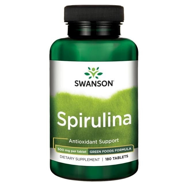 Swanson Spirulina 500 mg 180 tabletti