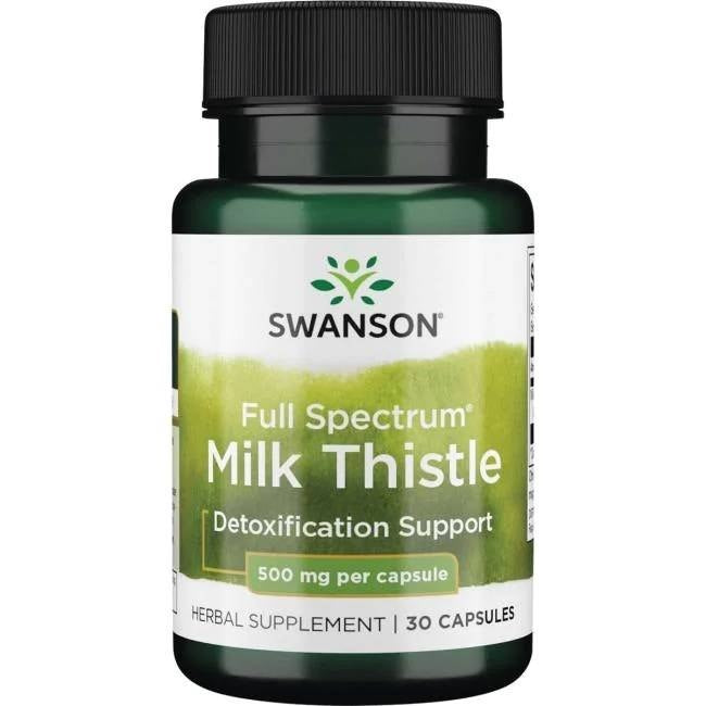 Swansoni täisspektriga maarjaohakas 500 mg - maarjaohakas 30 kapslit
