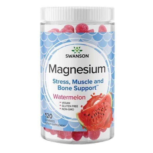 Swansoni magneesiumtsitraat – arbuus 120 kummikommi