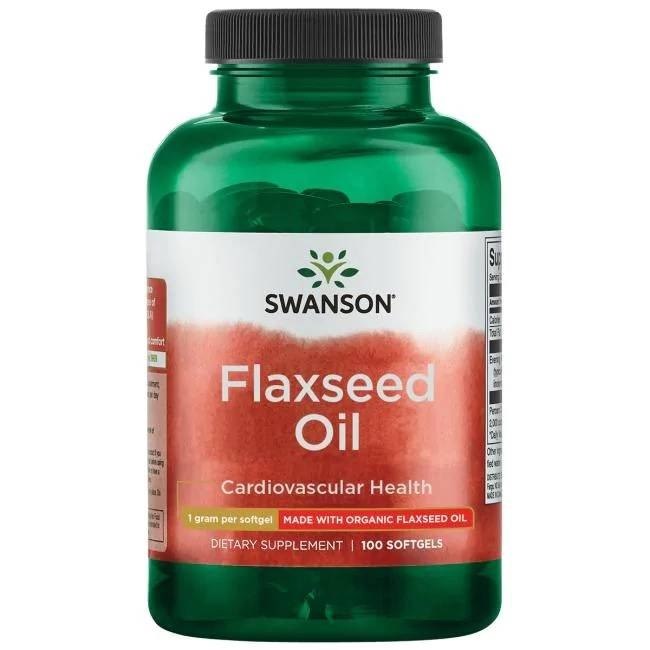 Swansoni linaseemneõli 1000 mg 100 kapslit