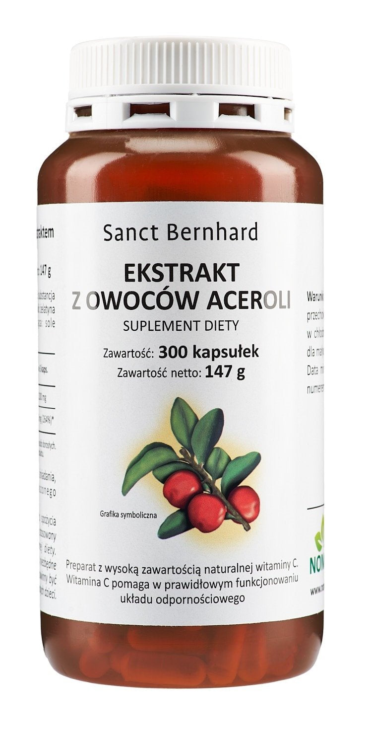 KRAUTERHAUS SANCT BERNHARD Acerola ekstrakt 300 kapslit.