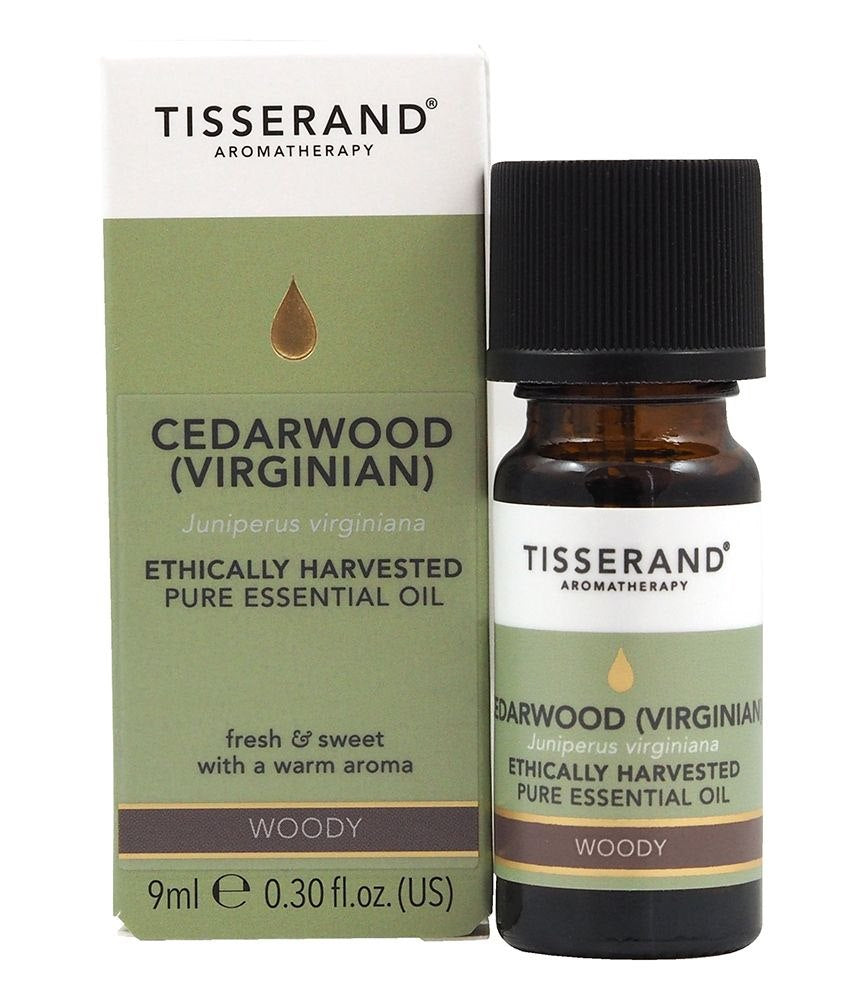 TISSERAND AROOMITERAAPIA Eetiliselt hangitud Virginia seedriõli – seedriõli 9 ml