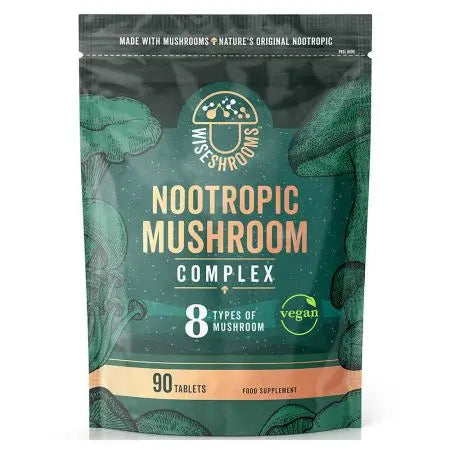 WISESHROOMS nootroopsete seente kompleks 90 tabletti