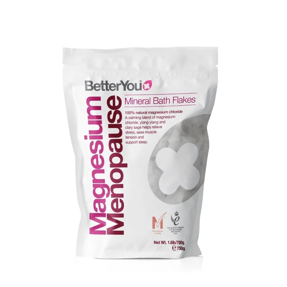 BETTERYOU Magneesiumi menopausi vannikristallid - magneesiumikristallid menopausi ajal suplemiseks 750 g