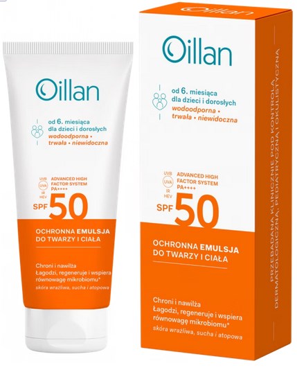 OILLAN päevituskaitseemulsioon SPF50 100 ml
