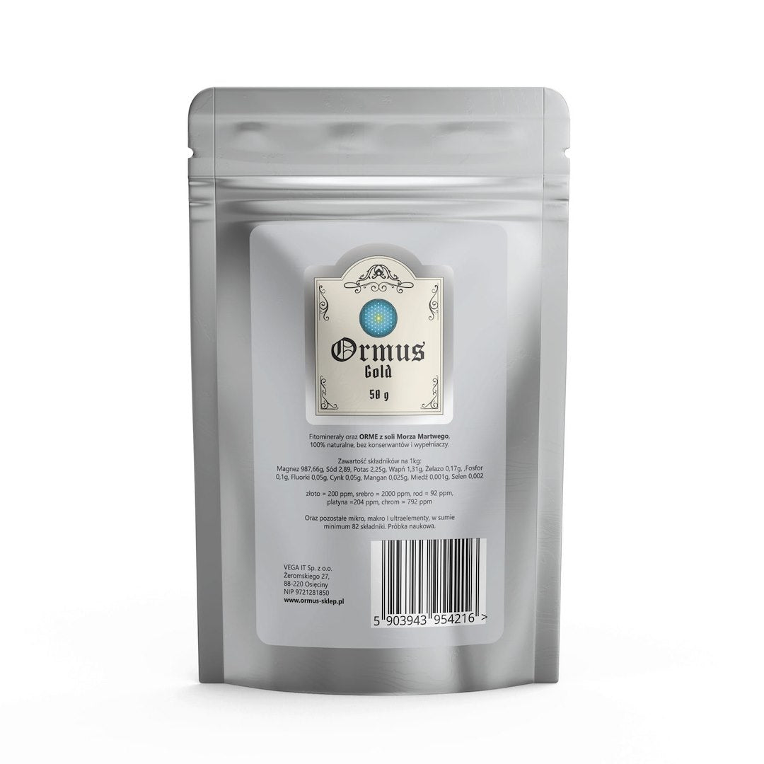 ORMUS ORME Kuld – Eluelemendid – tugev pulber kullaga 50 g