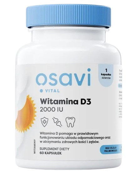 Osavi Vitamiin D3 2000 IU 60 kapslit