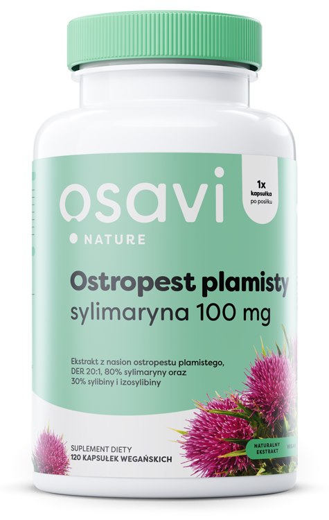 Osavi Pieno usnis, silymarin 100 mg 120 kapslit