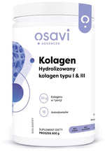 Osavi hüdrolüüsitud I ja III tüüpi kollageen 600 g