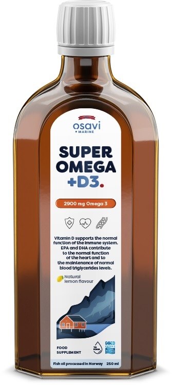 Osavi Super Omega +D3, 2900 mg - sidrunimaitseline 250 ml