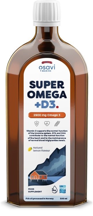 Osavi Super Omega +D3, 2900 mg – sidrunimaitseline 500 ml