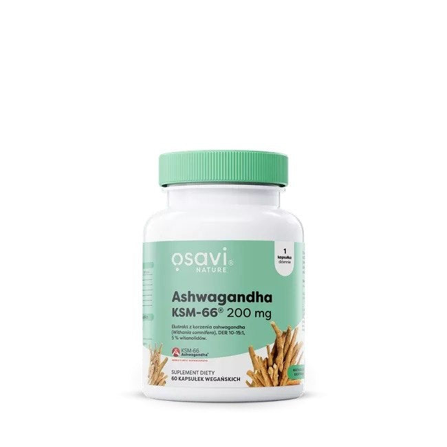 Osavi Ashwagandha KSM-66® 200 mg 60 kapslit