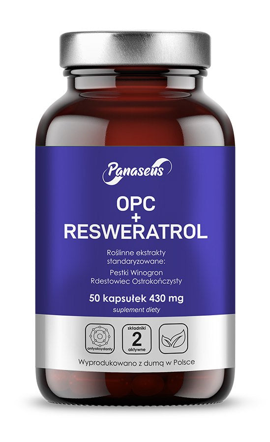 PANASEUS OPC + resveratrool 50 kapslit