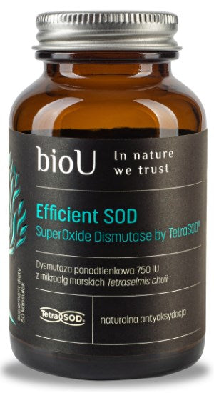 BIOU efektyvus SOD superoksido dismutazė iš TetraSOD 750 TV 60 kapsulių