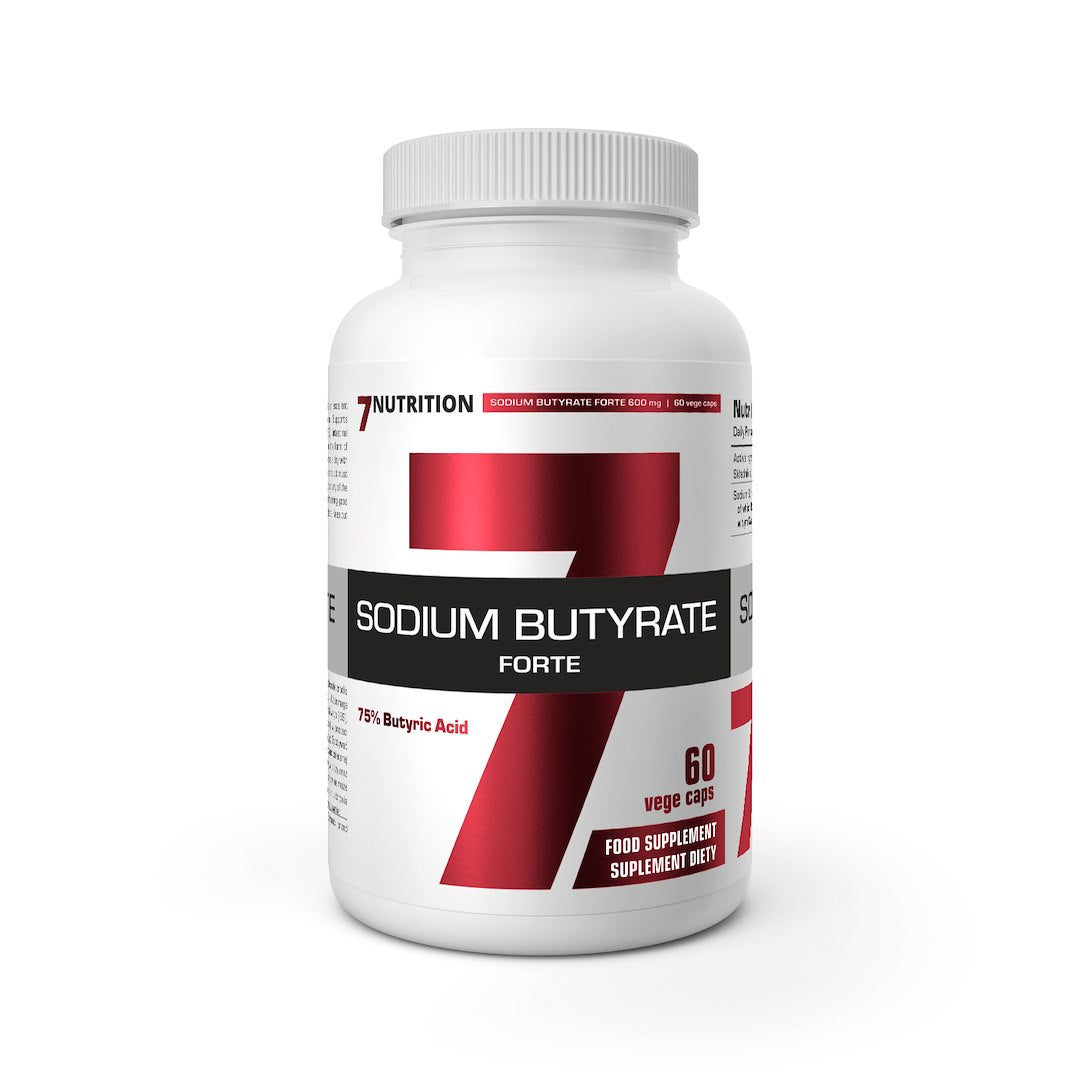 7Nutrition Natrio butiratas Forte - Naatrium Butyrate Forte 600 mg 60 kaps.