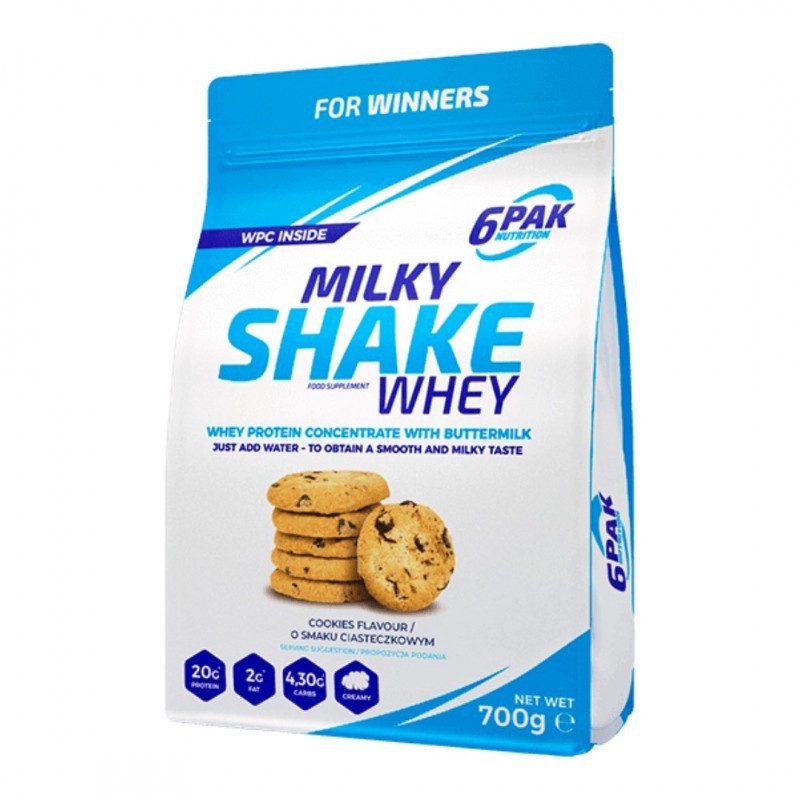 6PAK Milky Shake vadaku, küpsise maitsega - 700 g
