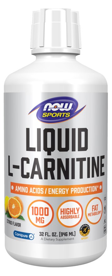 Now Foods L-karnitiini vedelik 1000 mg tsitruse maitsega - L-karnitiin 1000 mg tsitruse maitsega 946 ml