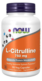 NOW FOODS L-tsitrulliin 750 mg 90 kapslit