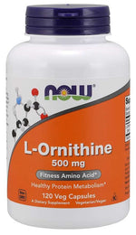 NOW FOODS L-ornitiin 500 mg 120 kapslit