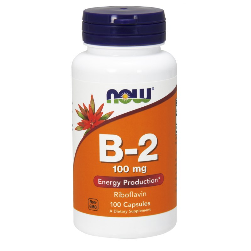 Now Foods Vitamiin B2 - Riboflaviin 100 mg 100 kapslit