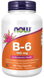 Now Foods vitamiin B6 250 kapslit