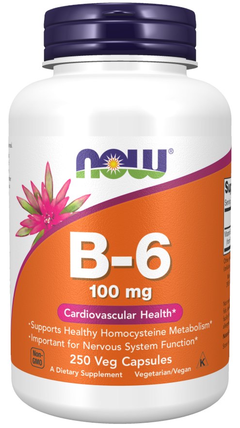 Now Foods vitamiin B6 250 kapslit