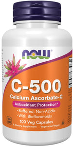 Now Foods C-vitamiin 500 mg puhverdatud 250 kapslit