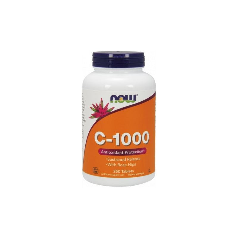 Now Foods C-vitamiin 1000 mg pika toimeajaga 250 tabletti