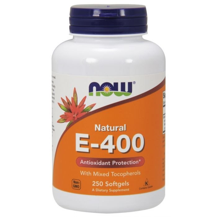 Now Foods E-vitamiin 400 IU 250 kapslit
