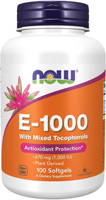 Now Foods Vitamiin E 1000 IU 100 kapslit