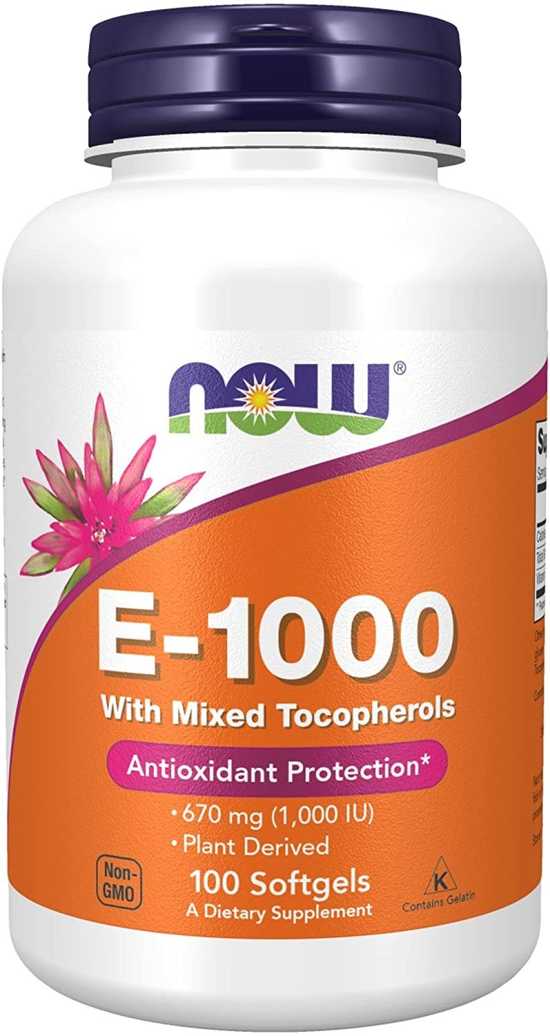 Now Foods Vitamiin E 1000 IU 100 kapslit