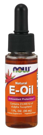 NOW FOODS E-õli – looduslik E-vitamiin 30 ml