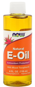 NOW FOODS E-õli – looduslik E-vitamiin koos segatokoferoolidega 118 ml