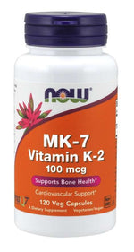 Now Foods vitamiin K2 MK7 100 mcg 120 kapslit