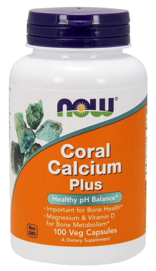 NOW FOODS Koralkaltsium Plus, 100 kapslit