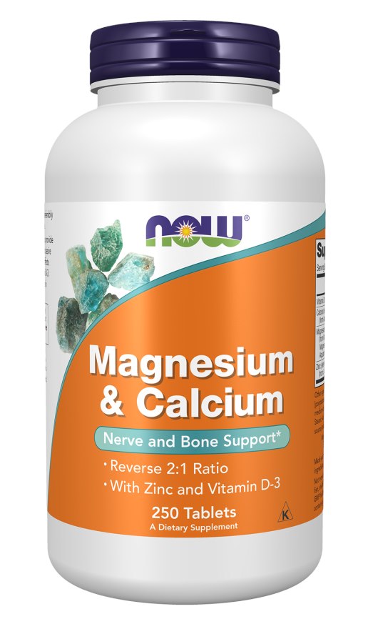 Now Foods magneesium ja kaltsium – magneesium 266 koos kaltsiumi, tsingi ja D-vitamiiniga 250 tabletti