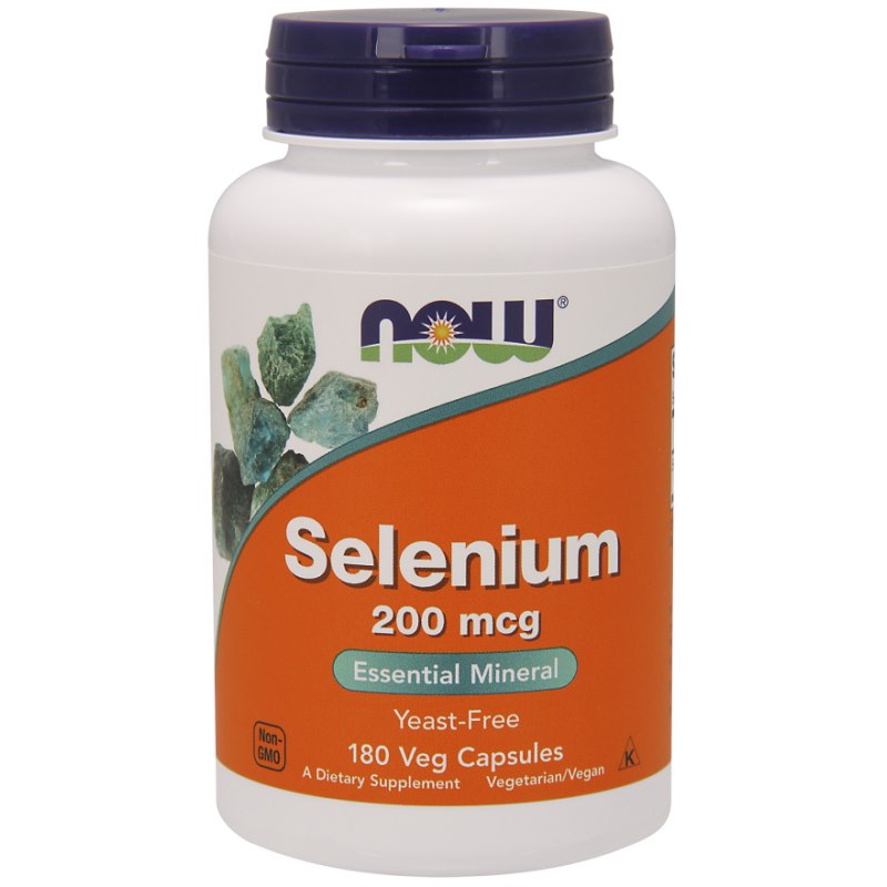 Now Foods Selenium – Seleen 200 mcg 180 kaps.