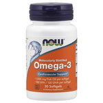 Now Foods Omega 3 – DHA 120 mg + EPA 180 mg 30 kapslit