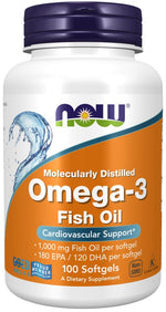 Now Foods Omega 3 - DHA 120 mg + EPA 180 mg 100 kapslit