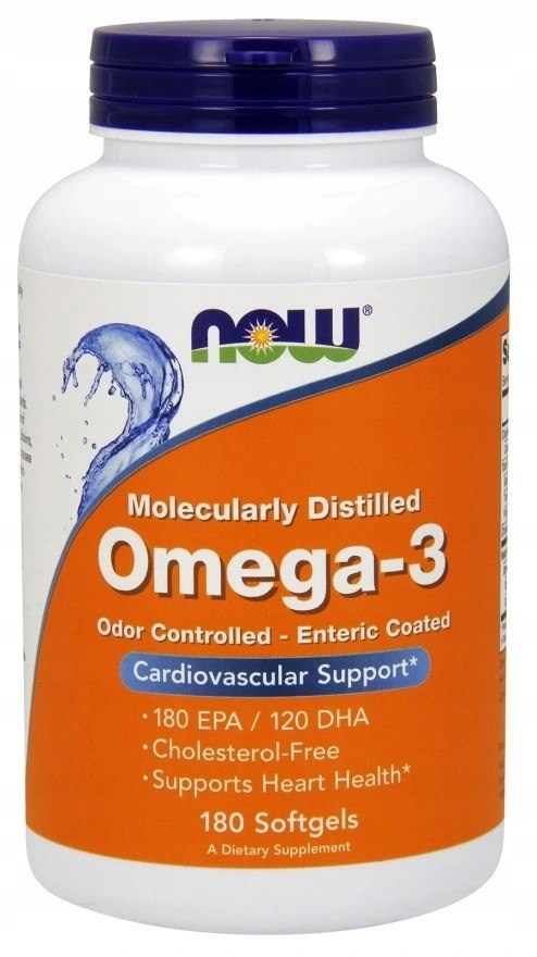 Now Foods molekulaarselt destilleeritud oomega-3, 180 kapslit